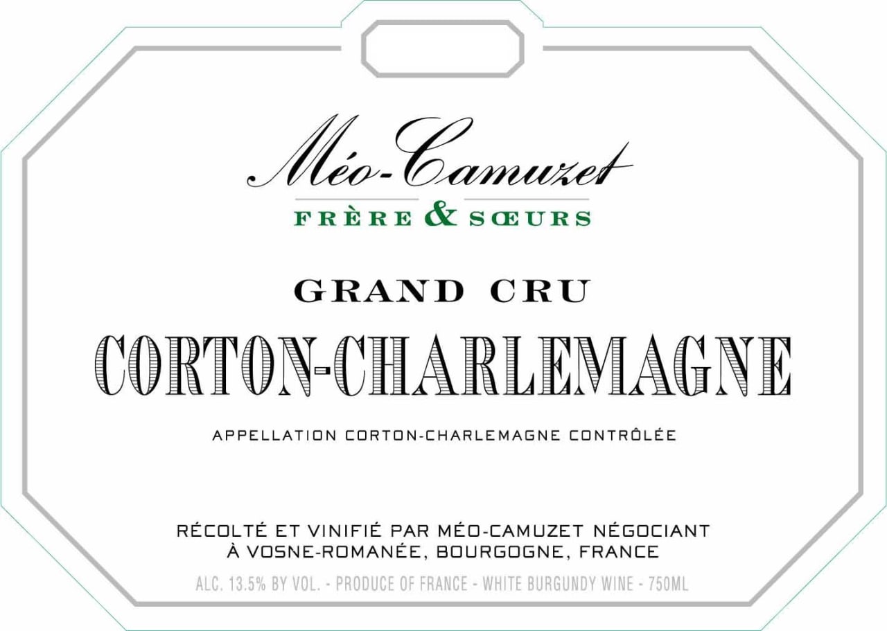 Meo Camuzet Frere et Soeurs Corton Charlemagne Grand Cru 2018 750ml - 1